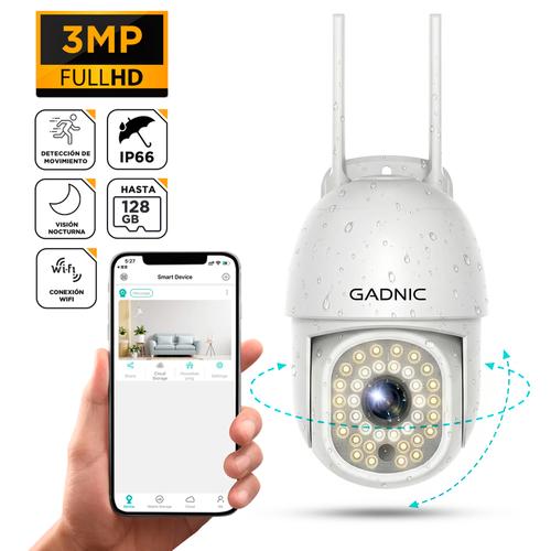 Cámara de Seguridad Gadnic DM200W-Pro Exterior Domo Full HD Visión Nocturna Color 36 Leds - 0