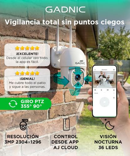 Cámara de Seguridad Gadnic DM200W-Pro Exterior Domo Full HD Visión Nocturna Color 36 Leds - 1
