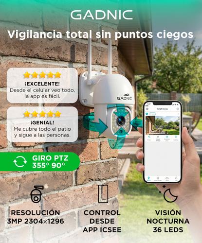 Cámara de Seguridad Gadnic DM200W-Pro Exterior Domo Full HD Visión Nocturna Color 36 Leds - 1