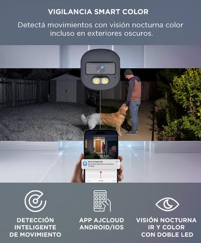 Cámara Seguridad Exterior Gadnic Wifi 2MP Doble LED Nocturno  - 2