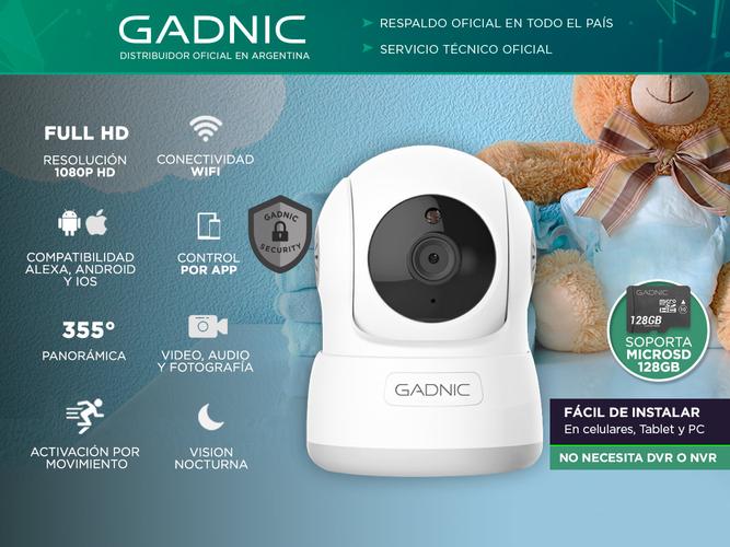 Baby Call Gadnic SX10 IP WiFi P2P Motorizado FULL HD Visión Nocturna - 1