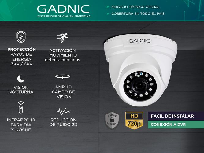 Cámara de Seguridad Gadnic C25-1 Domo Visión Nocturna Usado - 1