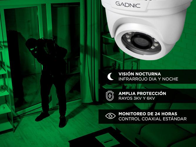 Cámara de Seguridad Gadnic C25-1 Domo Visión Nocturna Usado - 2