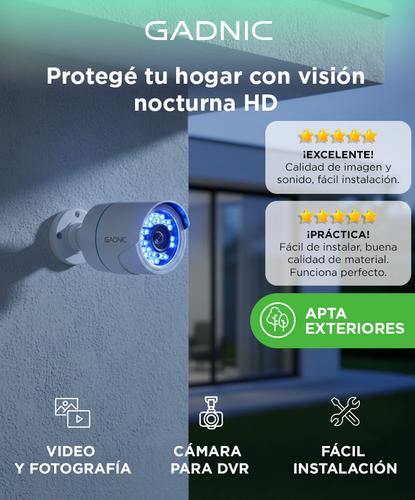 Cámara De Seguridad Gadnic Bullet IP CCTV Hd 720P Visión Nocturna Incluye Cable BNC Video DVR - 1