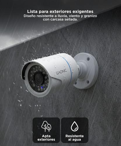 Cámara De Seguridad Gadnic Bullet IP CCTV Hd 720P Visión Nocturna Incluye Cable BNC Video DVR - 2