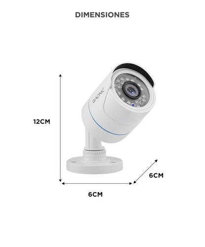 Cámara De Seguridad Gadnic Bullet IP CCTV Hd 720P Visión Nocturna Incluye Cable BNC Video DVR - 4