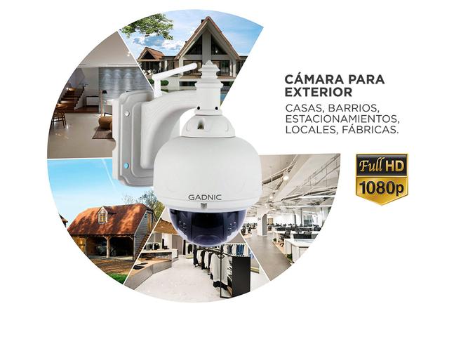 Cámaras de Seguridad Gadnic Kit x 2 WiFi IP Exterior / Interior Bullet + Domo Motorizado - 3