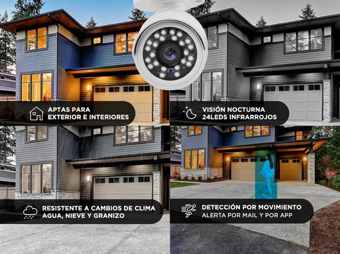 Cámaras de Seguridad PK1100  DVR Gadnic x4 Interior  Exterior IP CCTV Visión Nocturna - 3