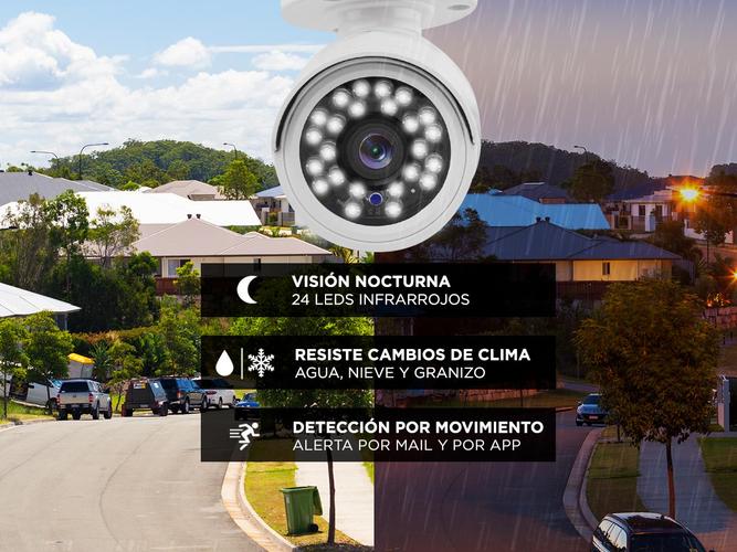 Kit x 4 Camaras de Seguridad DVR + Fuente Switch 1TB Full HD - 4