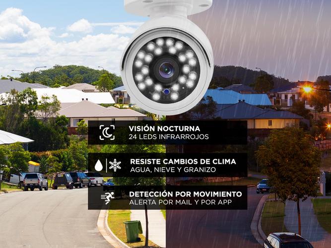 Cámaras de Seguridad x4 + DVR 8CH Gadnic SX14 Interior / Exterior IP CCTV Visión Nocturna 1Tb - 3