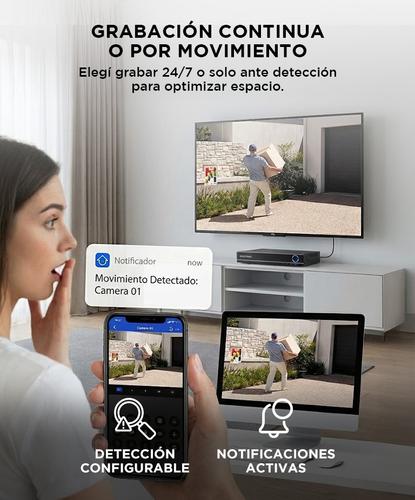 Cámaras de Seguridad x4  DVR 8CH Gadnic SX14 Interior  Exterior IP CCTV Visión Nocturna 1Tb - 2