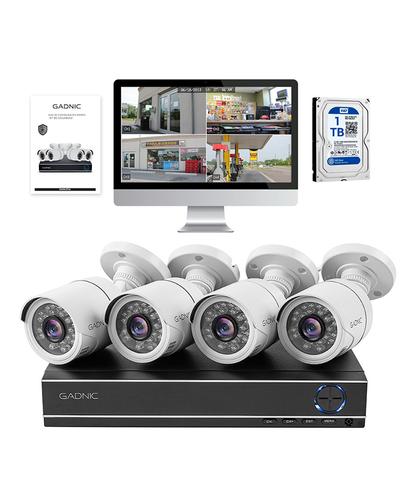 Cámaras de Seguridad x4  DVR 8CH Gadnic SX14 Interior  Exterior IP CCTV Visión Nocturna 1Tb - 6
