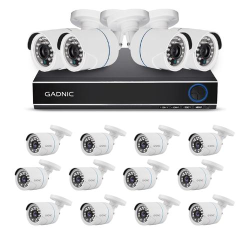 Kit DVR 16 Canales  16 Cámaras Interior  Exterior IP CCTV Visión Nocturna - 0