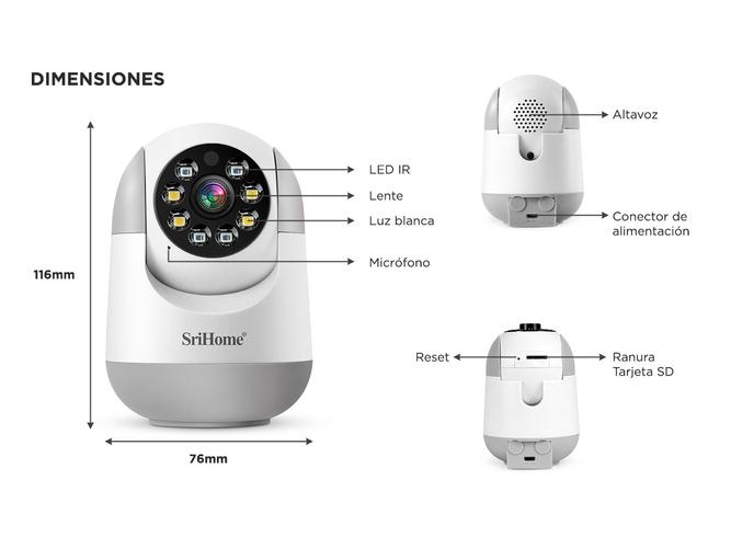 Cámara de Seguridad IP SriHome 2MP - 4