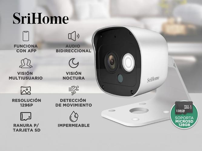 Kit x3 Cámara de Seguridad SriHome IP 3MP Audio Bidireccional  - 1
