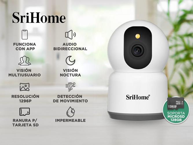 Kit de 4 Cámara de Seguridad IP SriHome 5MP Wifi 5g 2.4g - 1