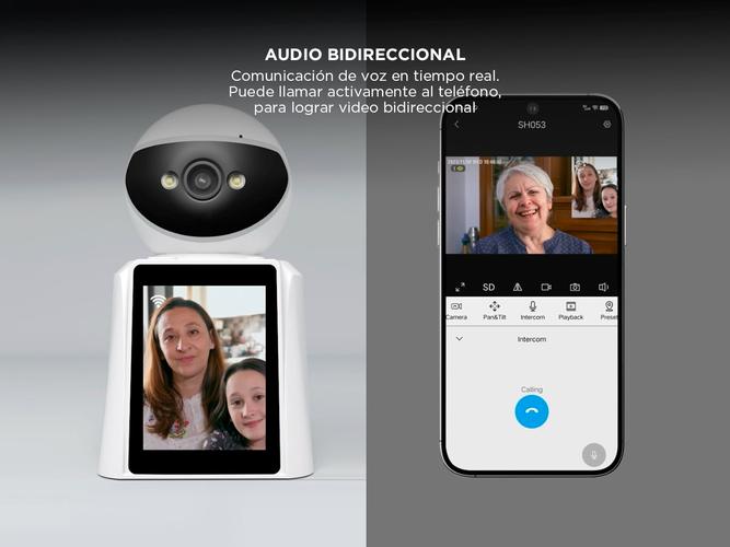 Kit x 6 Cámara de Seguridad SriHome Audio Bidireccional Pantalla HD 28 Pulgadas - 3