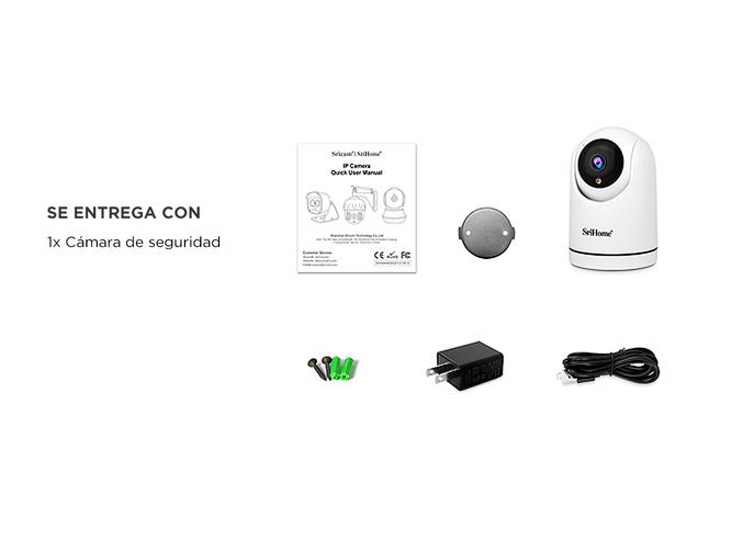 Cámara De Seguridad Srihome 1080p Audio Bidireccional Conexión  WIFI - 6