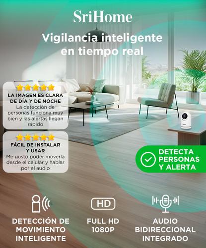 Cámara De Seguridad Srihome 1080p Audio Bidireccional Conexión  WIFI - 1
