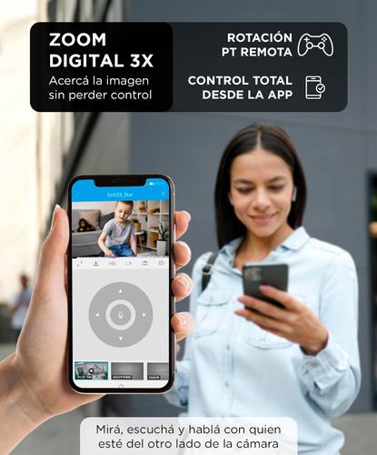 Cámara De Seguridad Srihome 1080p Audio Bidireccional Conexión  WIFI - 3