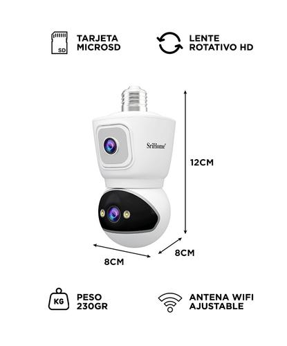 Cámara de Seguridad SriHome Bombilla WiFi 360 Full HD - 4