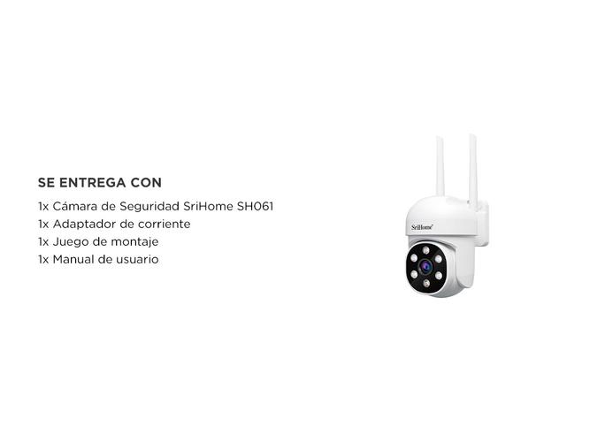 Cámara de Seguridad IP Domo SriHome SH061 Full HD Vision Nocturna - 5