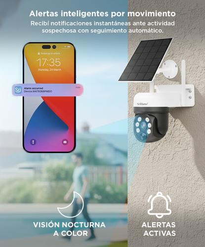 Cámara de Seguridad SriHome 2k 4mp Con Panel Solar - 3