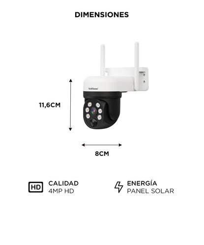 Cámara de Seguridad SriHome 2k 4mp Con Panel Solar - 5
