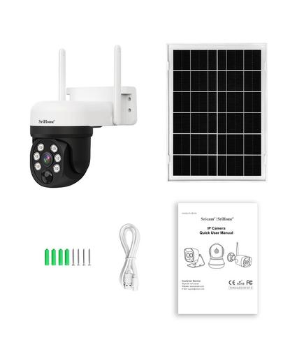 Cámara de Seguridad SriHome 2k 4mp Con Panel Solar - 6