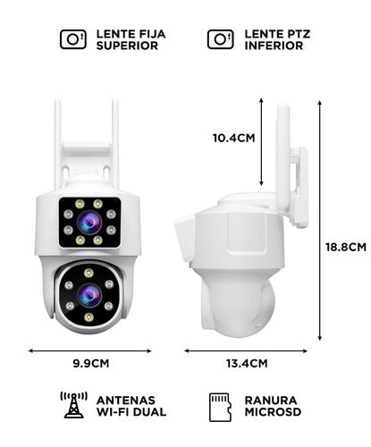 Camara de seguridad SriHome Lente Dual WiFi Exterior Alerta Movimiento  - 5