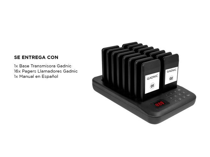 Llamador de Servicio Pager Gadnic Para Restaurante Gastronomía x16 - 6