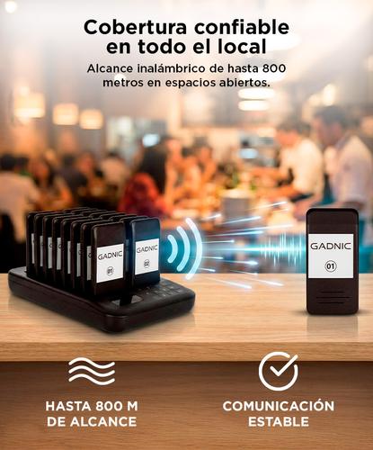 Llamador de Servicio Pager Gadnic Para Restaurante Gastronomía x16 - 2