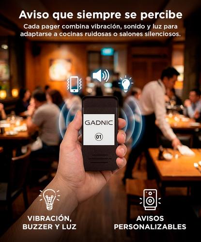 Llamador de Servicio Pager Gadnic Para Restaurante Gastronomía x16 - 3
