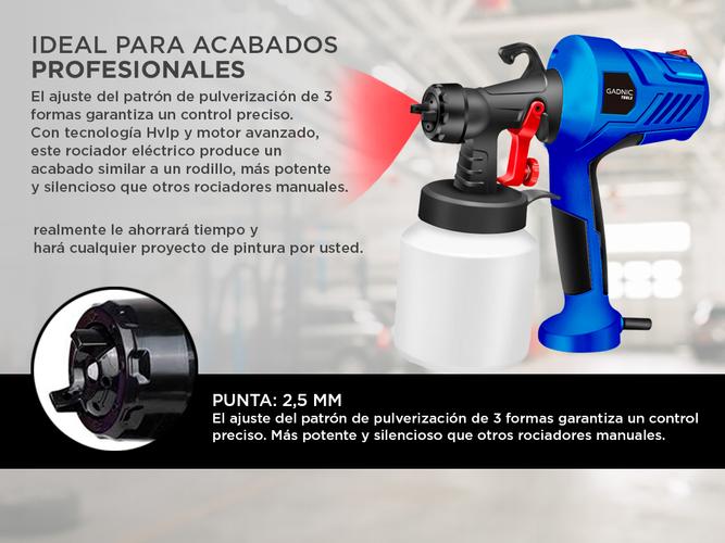 Pistola de Pintura Gadnic PG1000 400w Regulable - 2