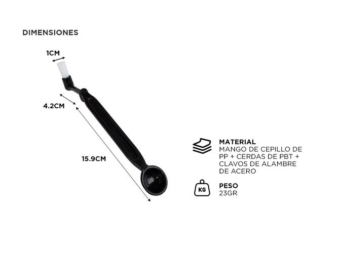 Cepillo De Limpieza Para Máquina De Café Gadnic Con Mango Largo - 3