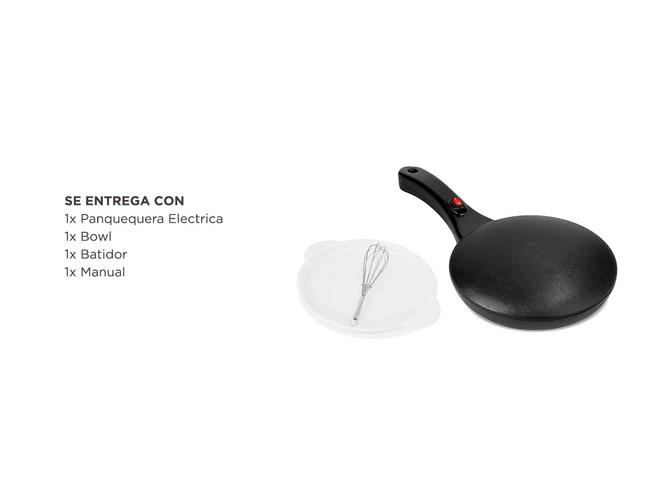 Panquequera Electrica Winco W102 800W 185cm Anti-adherente Batidor Bowl  - 5