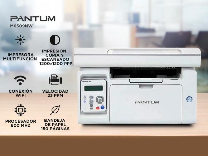 Kit Impresora Laser Multifunción Pantum 6509NW Monocromática  Tóner Original Pantum PD-219 - 1