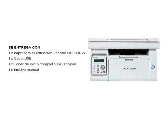 Impresora Multifunción Pantum 6509NW Laser Monocromática - 5
