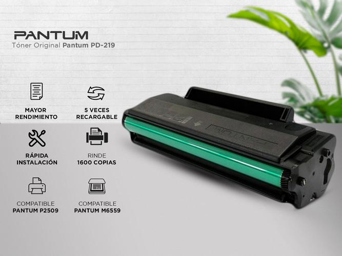 Kit Impresora Laser Multifunción Pantum 6509NW Monocromática  Tóner Original Pantum PD-219 - 2