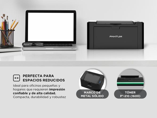 Impresora Laser Pantum P2500 Monocromática - 3