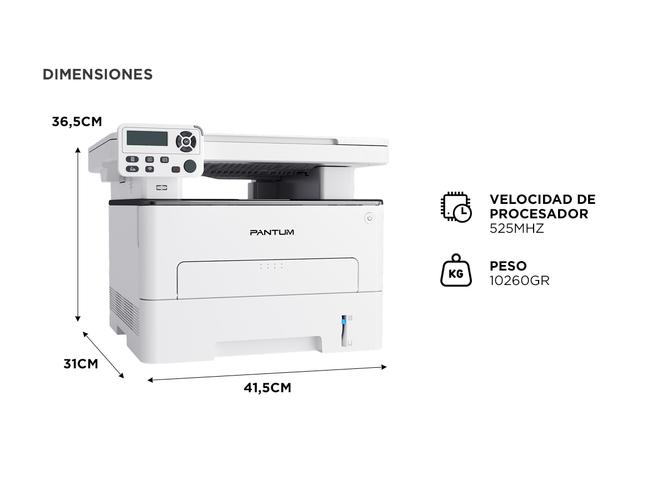 Impresora Laser Multifunción Pantum M6700DW - 4