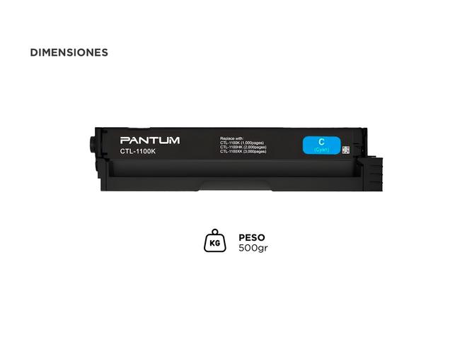 Toner Pantum Original CTL-1100XK Cian  - 4