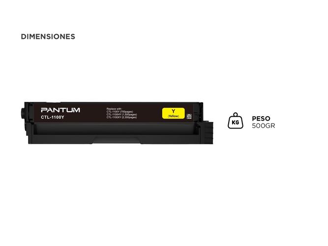 Toner Pantum Original CTL1100XY Amarillo Outlet - 4