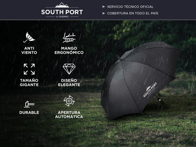 Paraguas Largo South Port Reforzado Anti Viento - 1