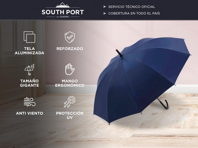 Paraguas Largo South Port Aluminizado Reforzado  - 1