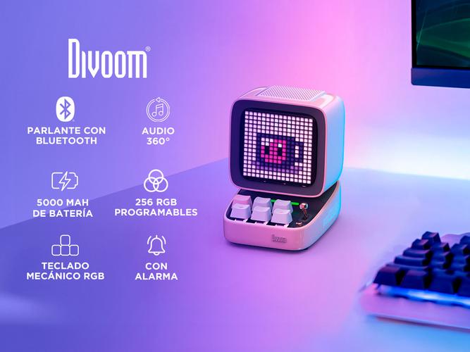 Parlante Bluetooth Divoom Ditoo Pc Retro Pixel Art - 1