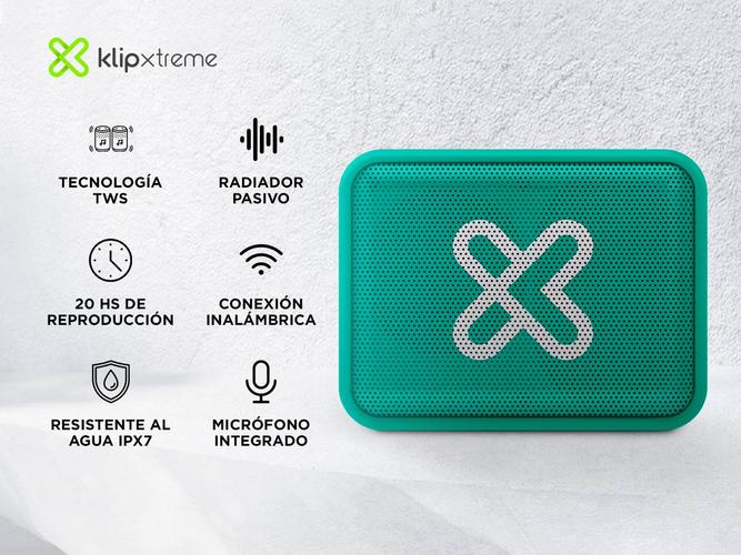 Parlante Portátil KlipXtreme Inalámbrico Verde KBS-025GN - 1