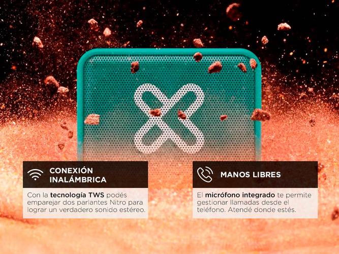 Parlante Portátil KlipXtreme Inalámbrico Verde KBS-025GN - 3