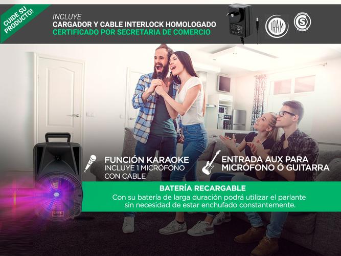Parlante Gadnic Live Studio XBS3 Bluetooth 3000w Función Karaoke + Micrófono - 3