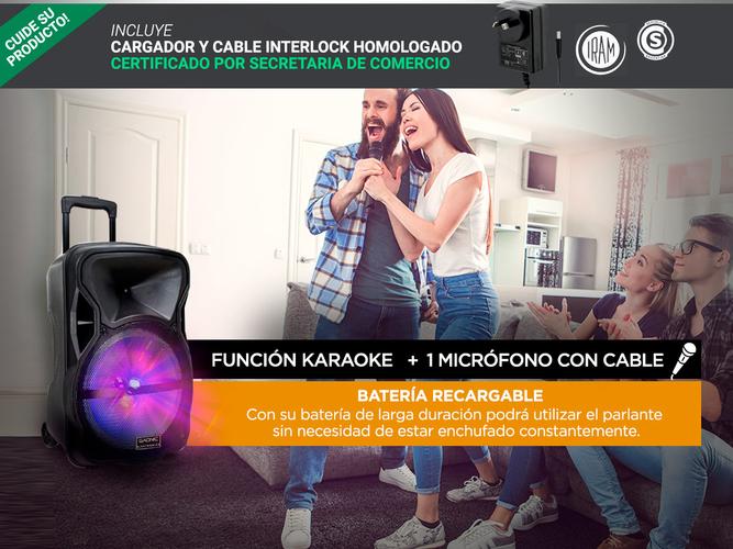 Parlante Gadnic Live Studio XBS4 Bluetooth 3500w Micrófono Karaoke - 3